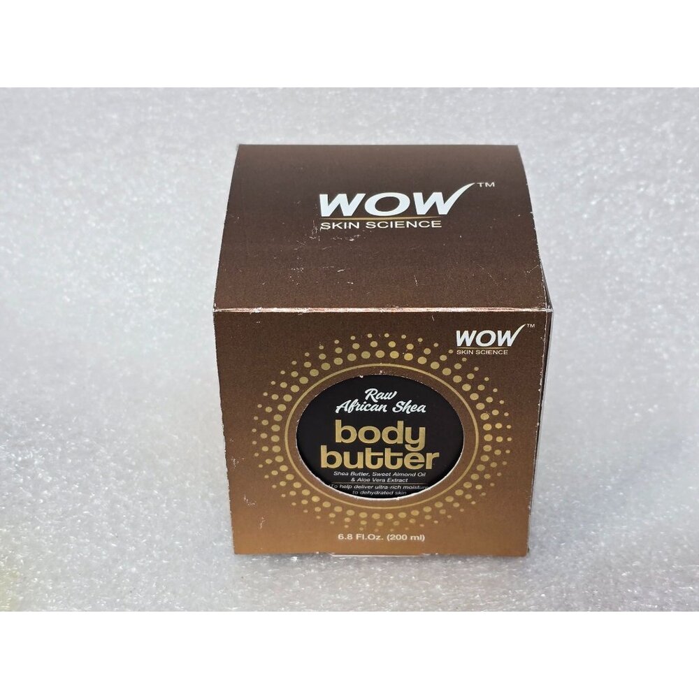 Wow Skin Science Raw African Shea Body Butter Hydrating & Nourishing Skincare